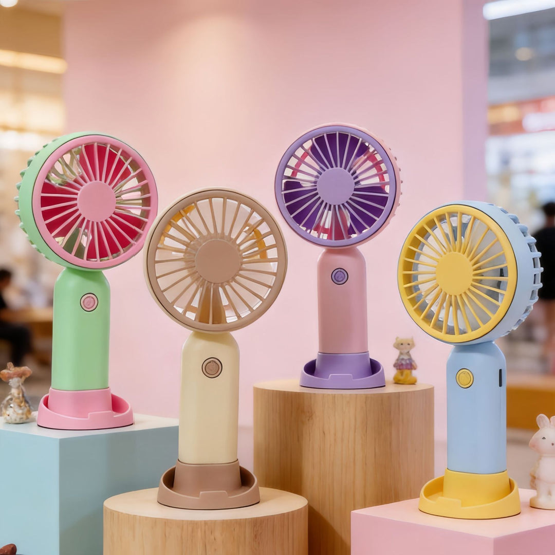Women Portable Mini Handheld Fan with Flexible Use Kalsten