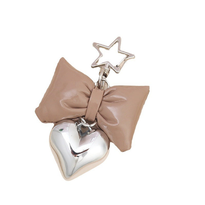 Cute Bow and Heart Keychain kalsten