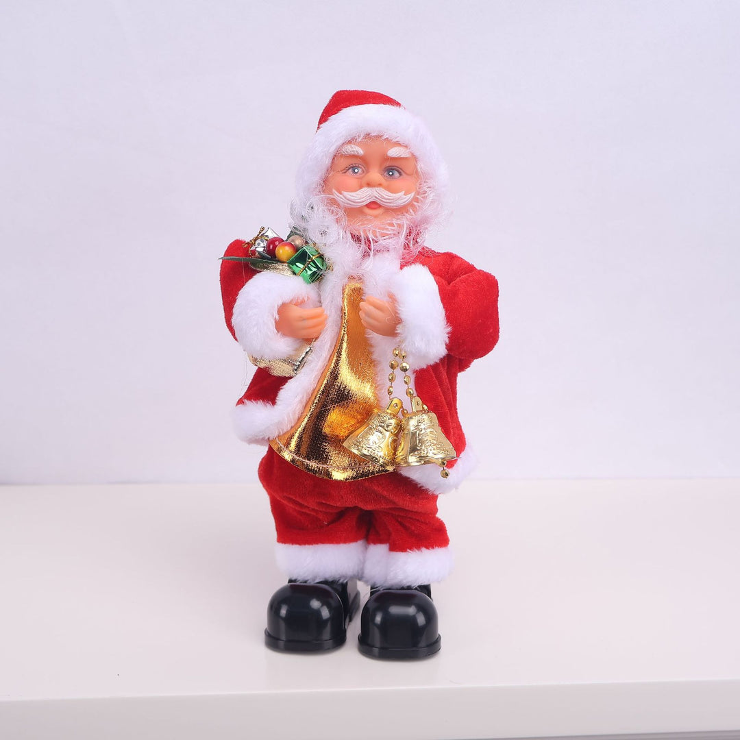 Decorative Santa Claus figure with saxophone