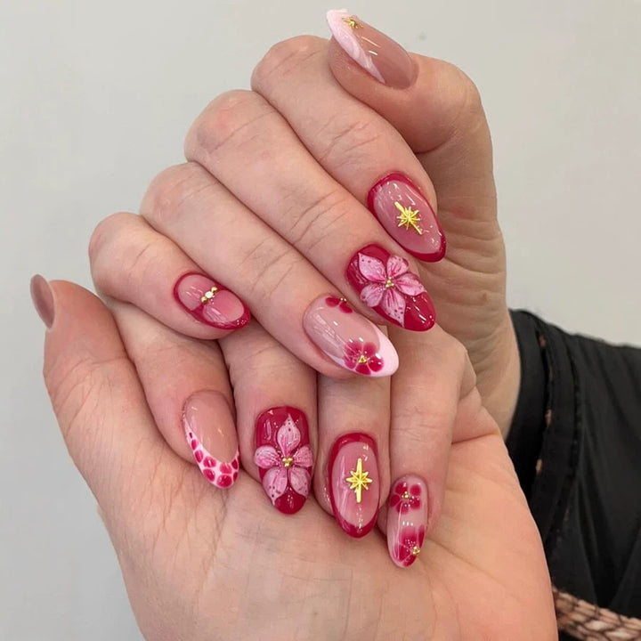 Floral Art Press-On Nail Set Kalsten