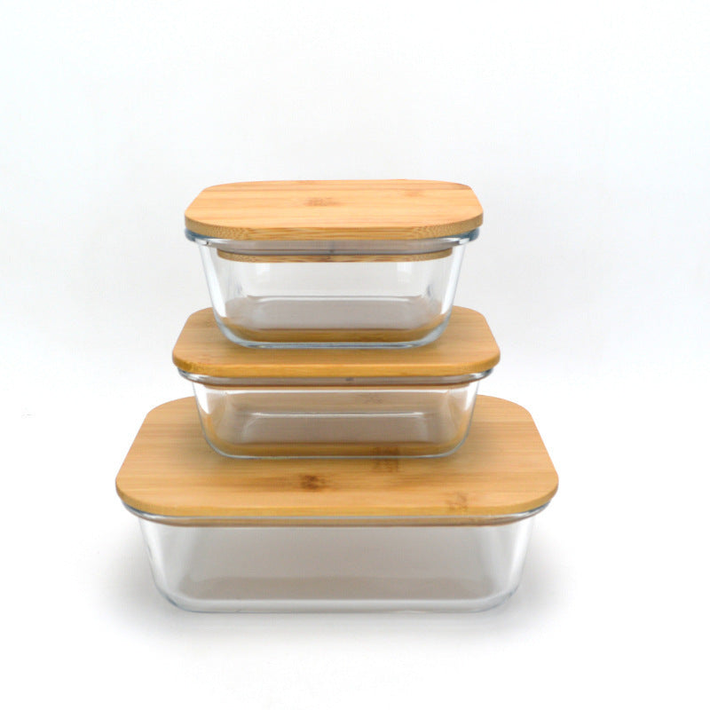 Women airtight storage box set made of glass Kalsten