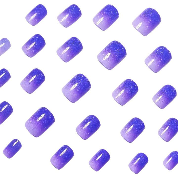 Elegant Ombre Glitter Acrylic Nail Art Kalsten