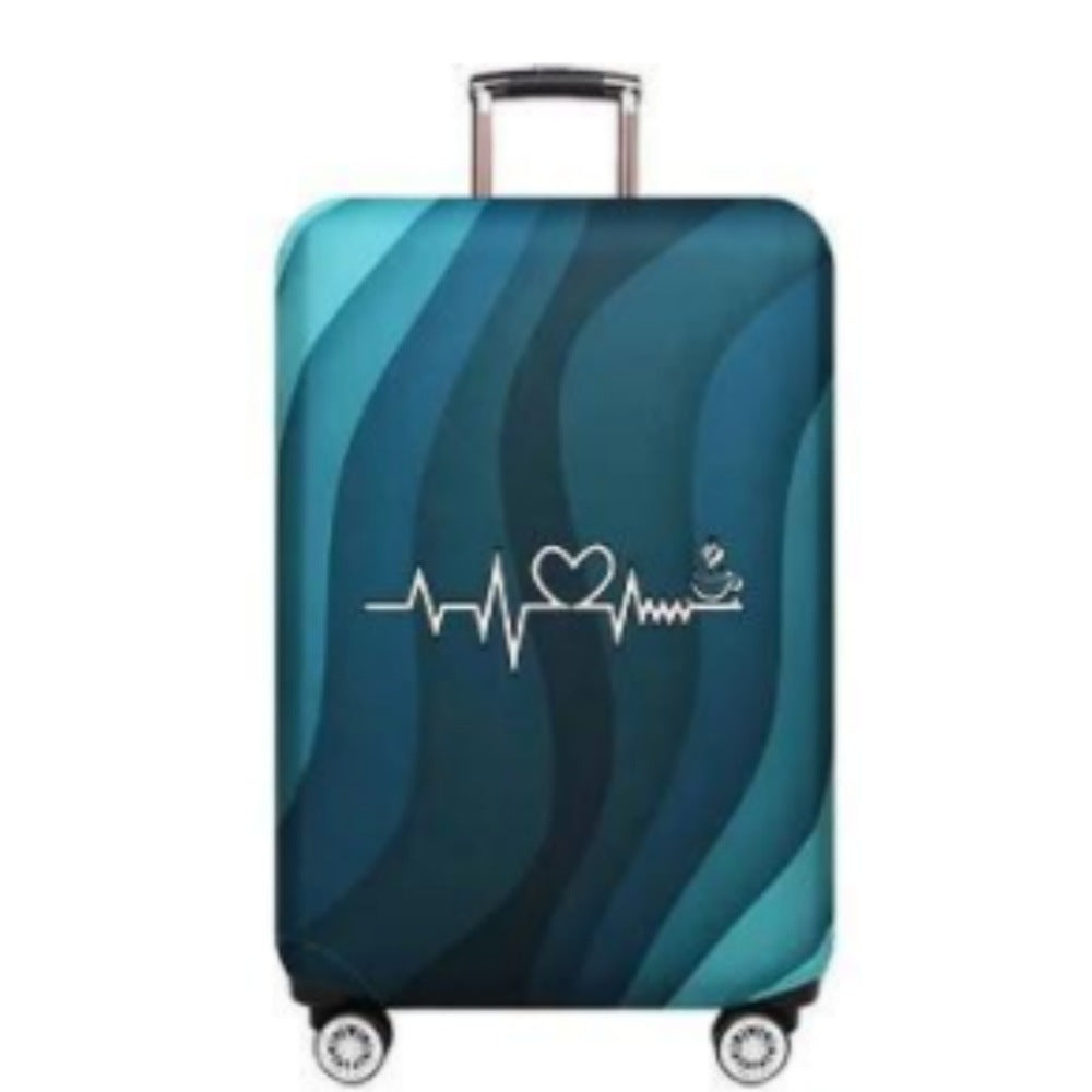 Unisex Hard Shell Luggage with Stylish Wave Pattern Kalsten
