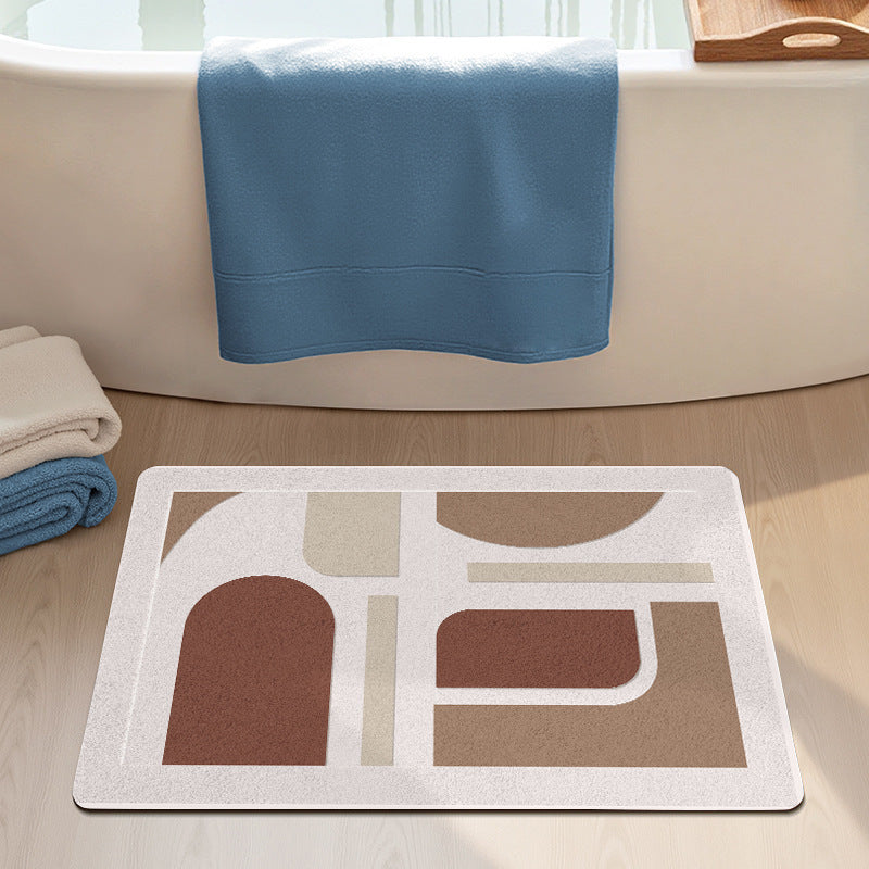 Modern Abstract Bath Mat Kalsten