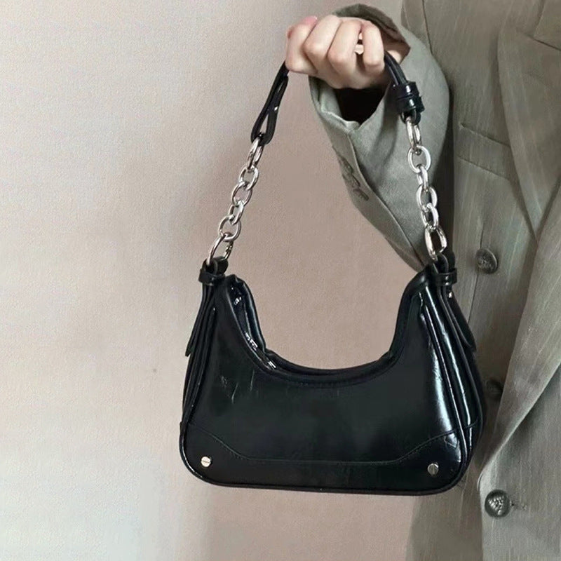 Chic Metallic Shoulder Bag Kalsten