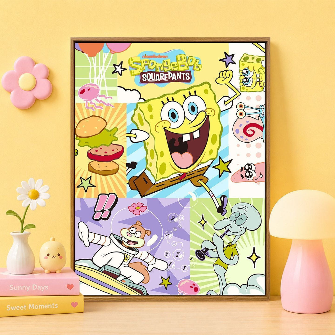Cartoon Character Themed Wall Art Print Kalsten