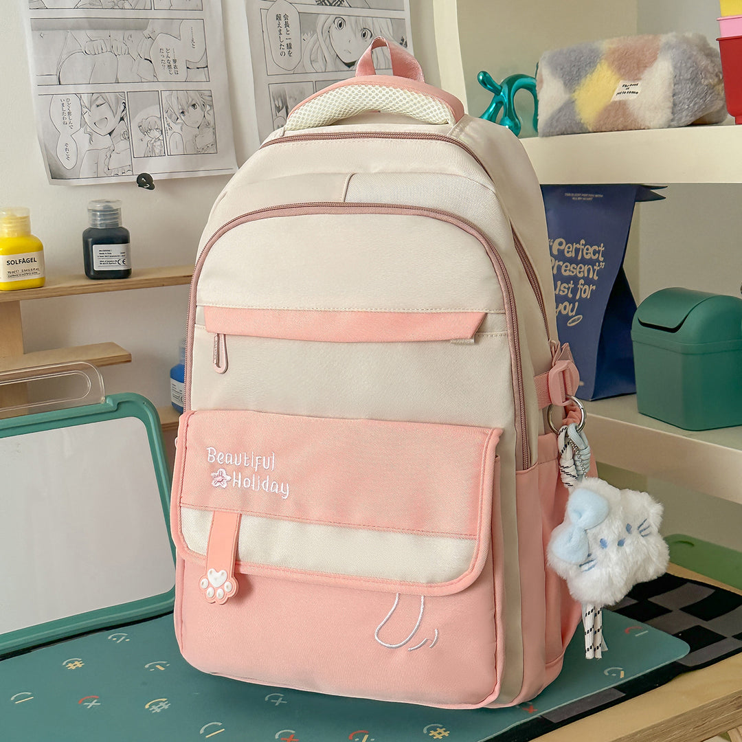 Cute Illustrated Patterned Backpack Kalsten