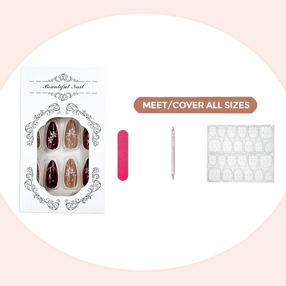 Decorative Press-On Nail Set Kalsten