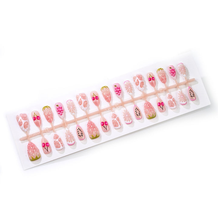 Artificial Nail Art Set with Fresh Fruit Designs Kalsten