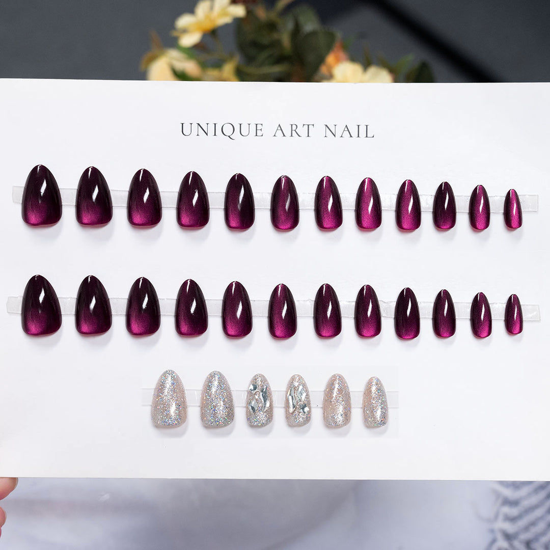 High Shine Press-On Nail Art