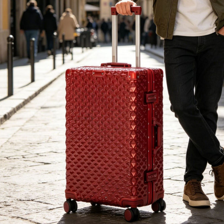 Women's Premium Textured Hard Shell Spinner Luggage Kalsten