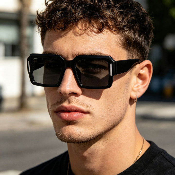 Women's fashionable square sunglasses with stylish plastic frame Kalsten