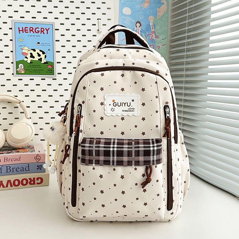 Stylish Star-Print Backpack Kalsten 1791205961