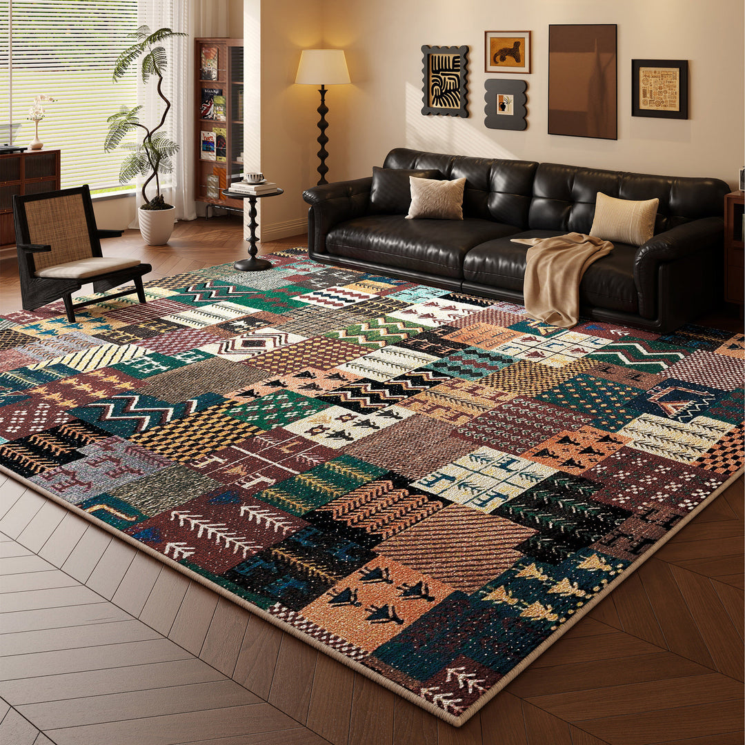 Multi-Pattern Decorative Area Rug Kalsten