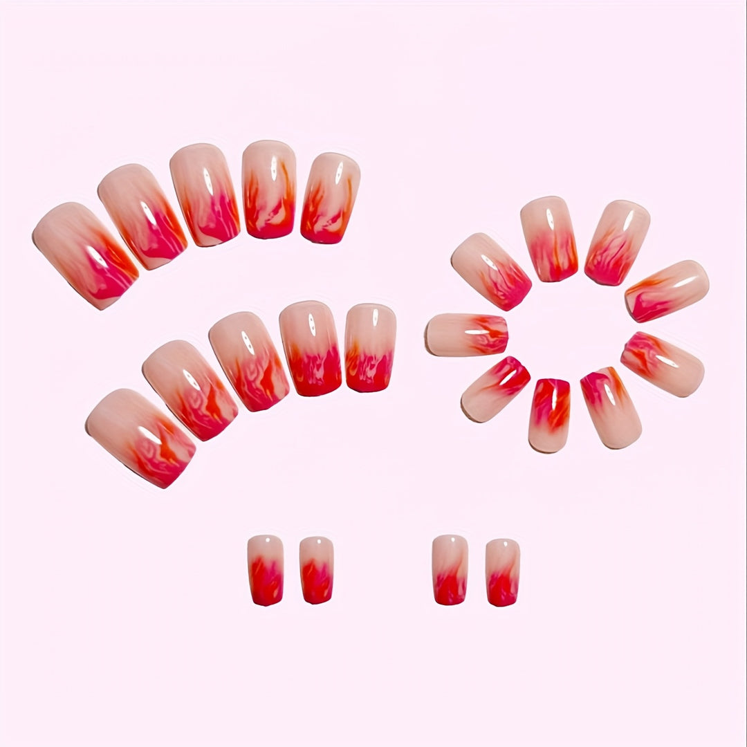 Artistic Gradient Nail Design