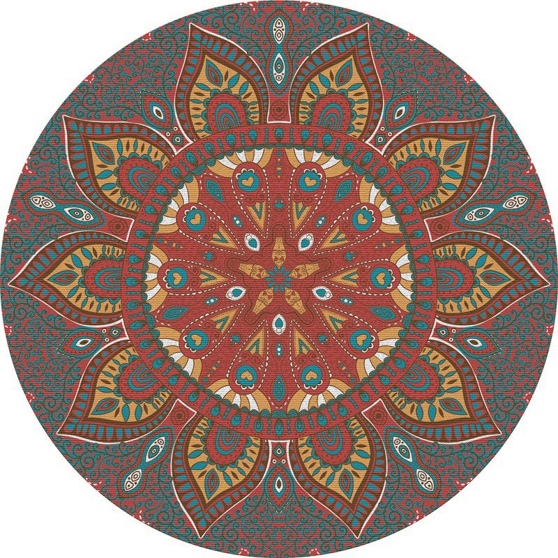 Mandala-Inspired Decorative Area Rug Kalsten