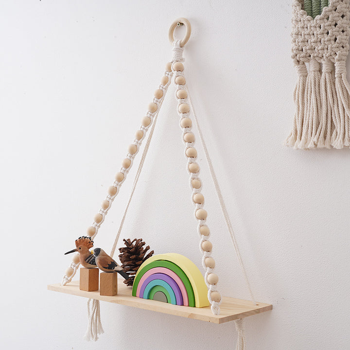 Macramé Wooden Shelf Kalsten