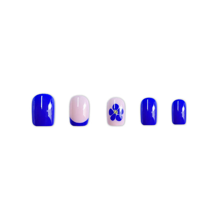 Floral Accent Press-On Nail Art Kalsten