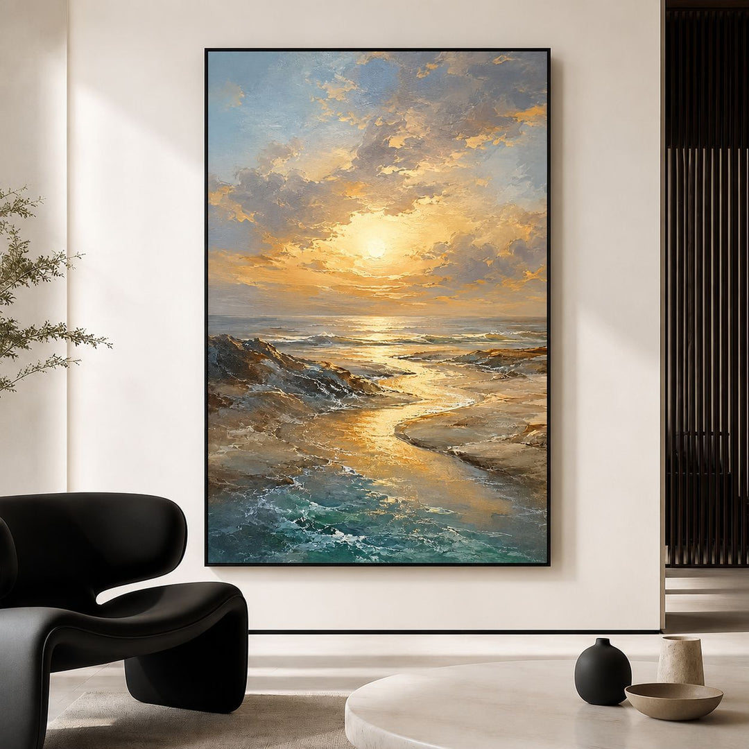 Abstract Seascape Canvas Artwork