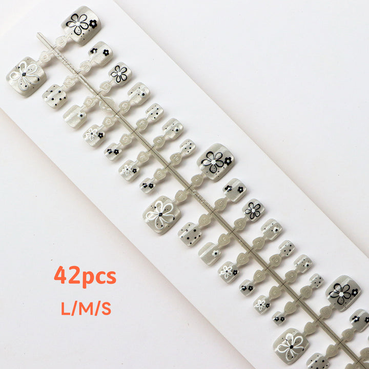 Elegant Floral Design Press-On Nails  1791724334