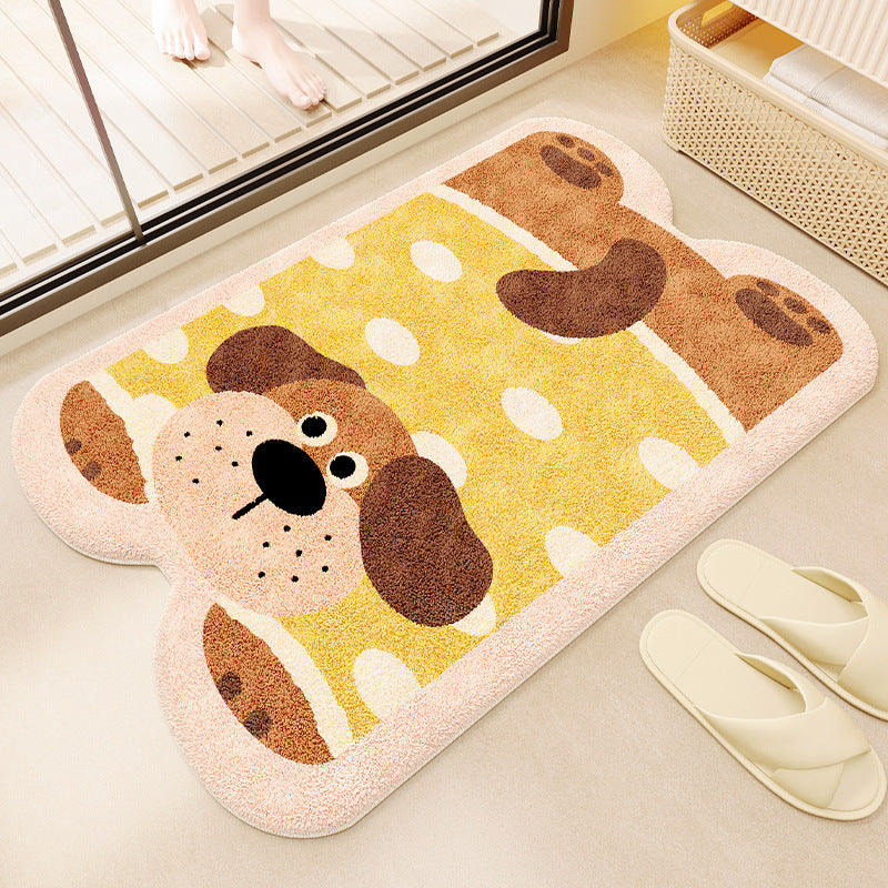 Cartoon Animal-Themed Bath Mat Kalsten