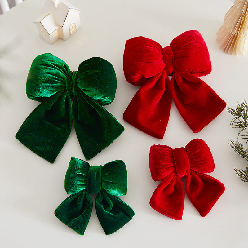 Velvet Decorative Holiday Bow