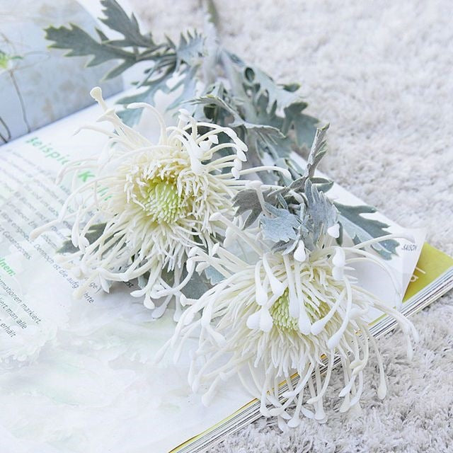 Faux Floral Chrysanthemum Arrangement