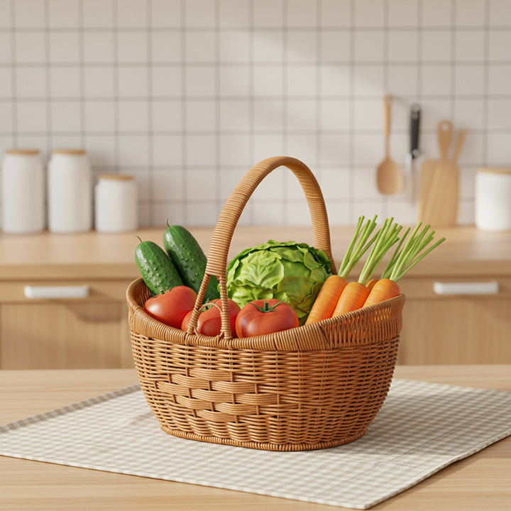 Handwoven Decorative Picnic Basket Kalsten