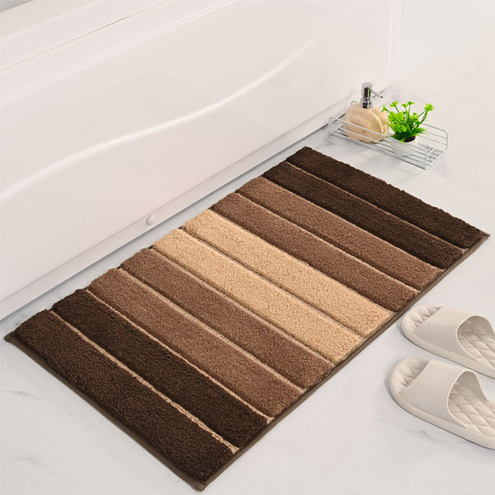 Luxury Striped Soft Bathroom Rug Kalsten