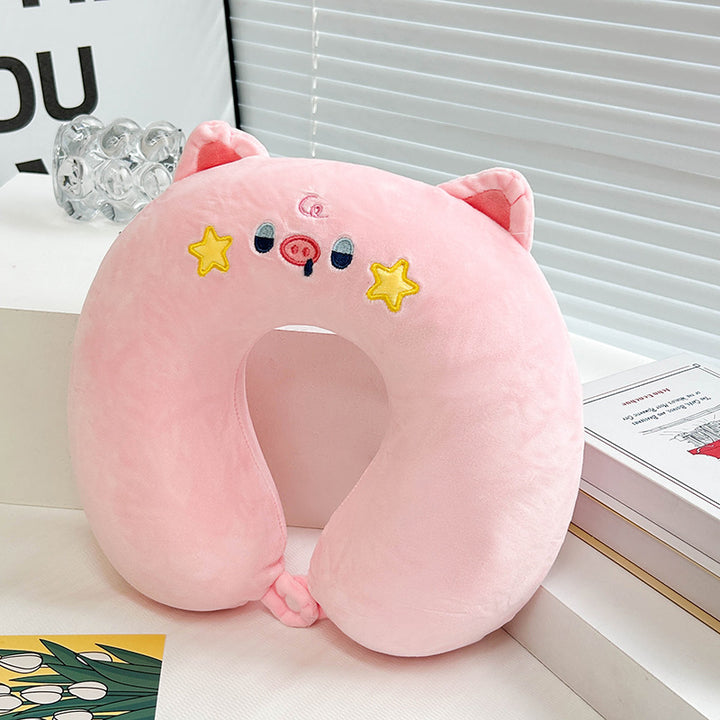 Women Neck Support Pillow with Artistic Animal Design Kalsten
