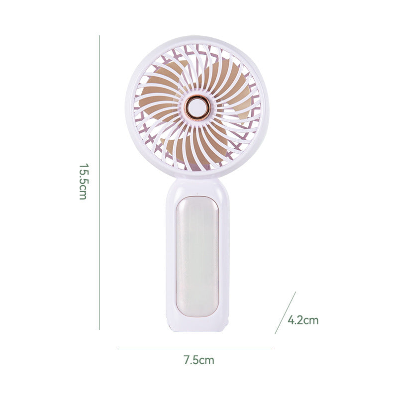 Women's Portable Hand Fan with USB Charging Function and Ergonomic Handle Kalsten