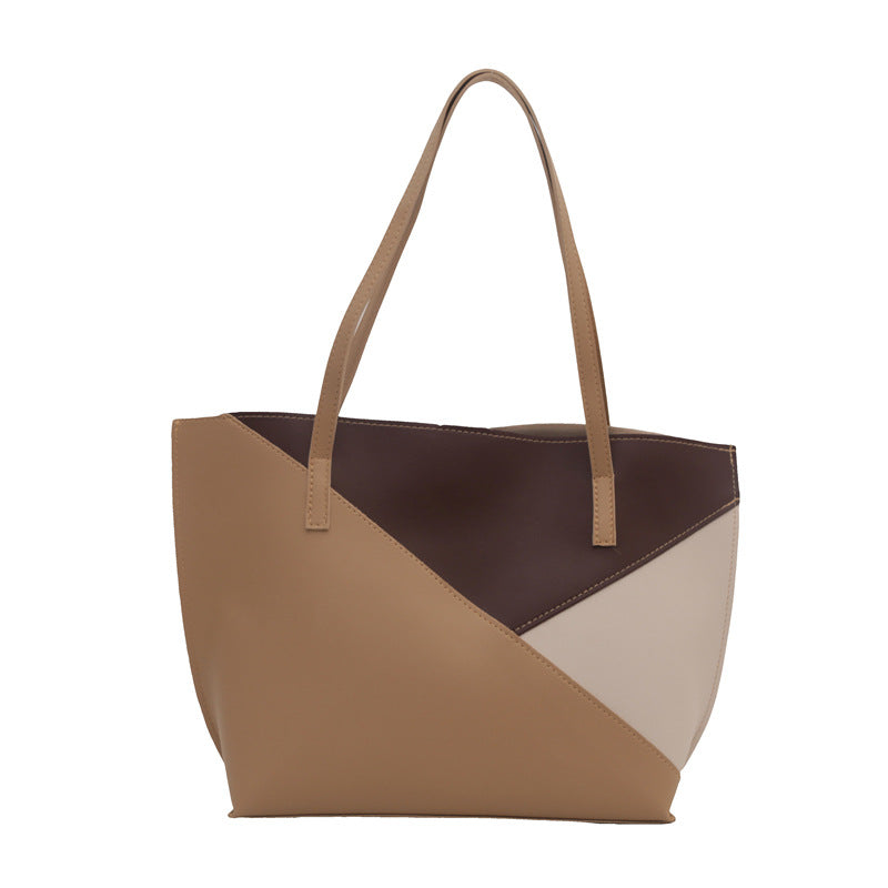 Structured Leather Tote Bag