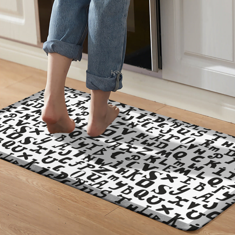 Geometric Pattern Kitchen Mat Set Kalsten