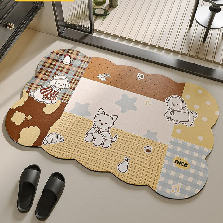 Playful Animal-Themed Floor Mat Kalsten