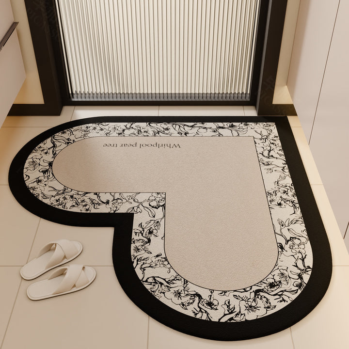 Heart-Shaped Non-Slip Kitchen Mat Kalsten