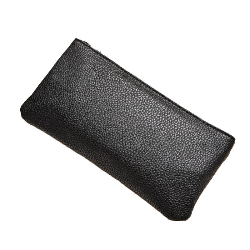 Premium Zippered Leather Pencil Case