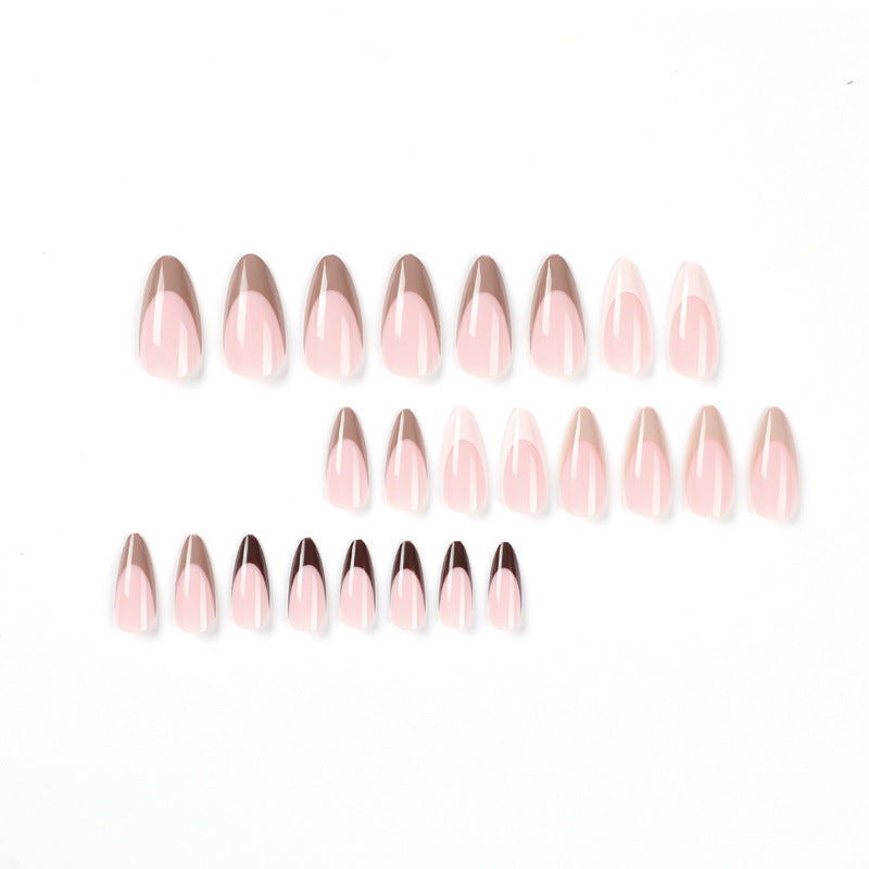 Artful gel nails with elegant gradient and fashionable accent Kalsten