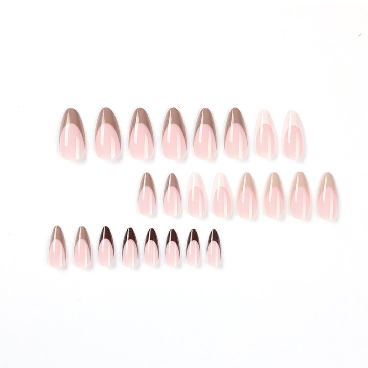 Artful gel nails with elegant gradient and fashionable accent Kalsten