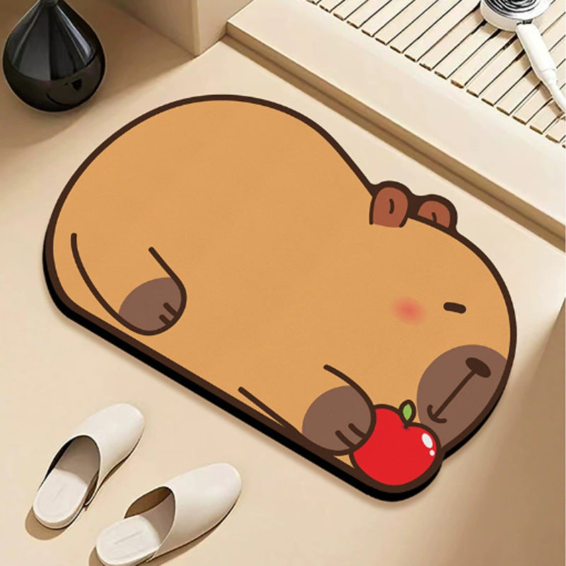 Cute Cartoon Character Bath Mat Decor