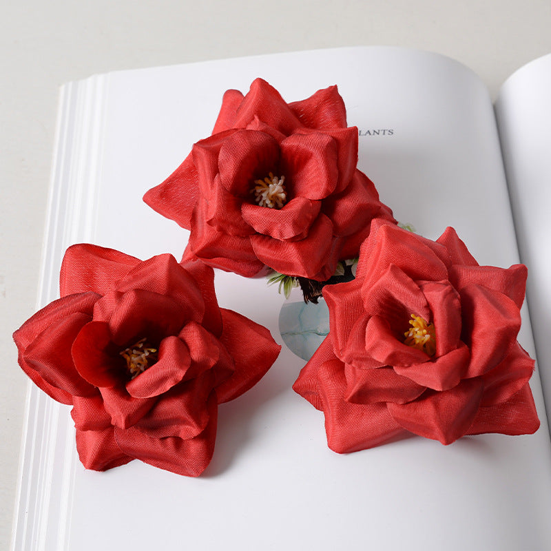 Elegant Fabric Flower Hair Clusters