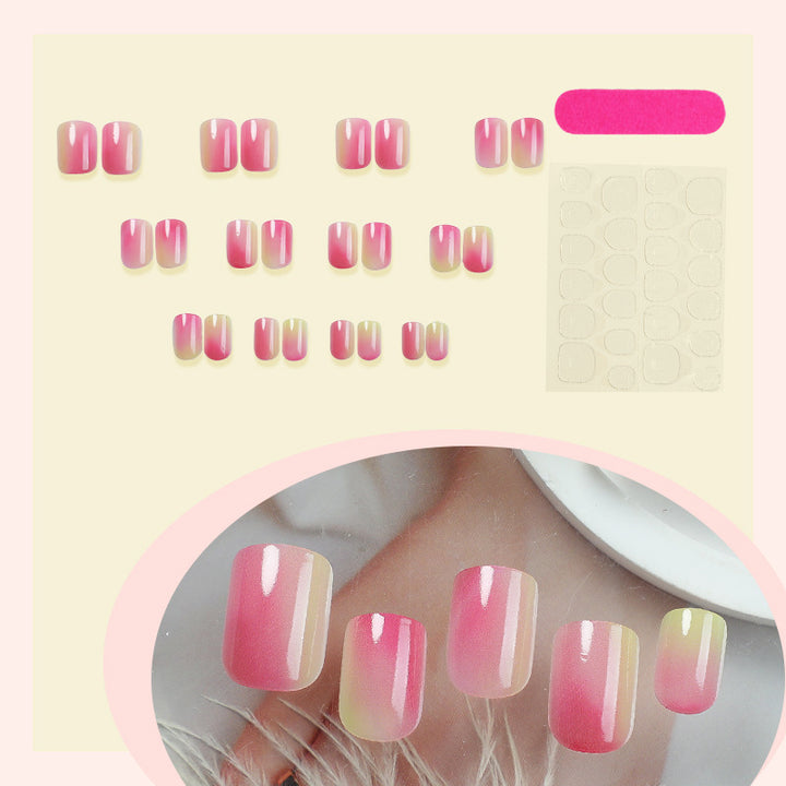 Artificial nail set with elegant ombre design and high-gloss finish Kalsten