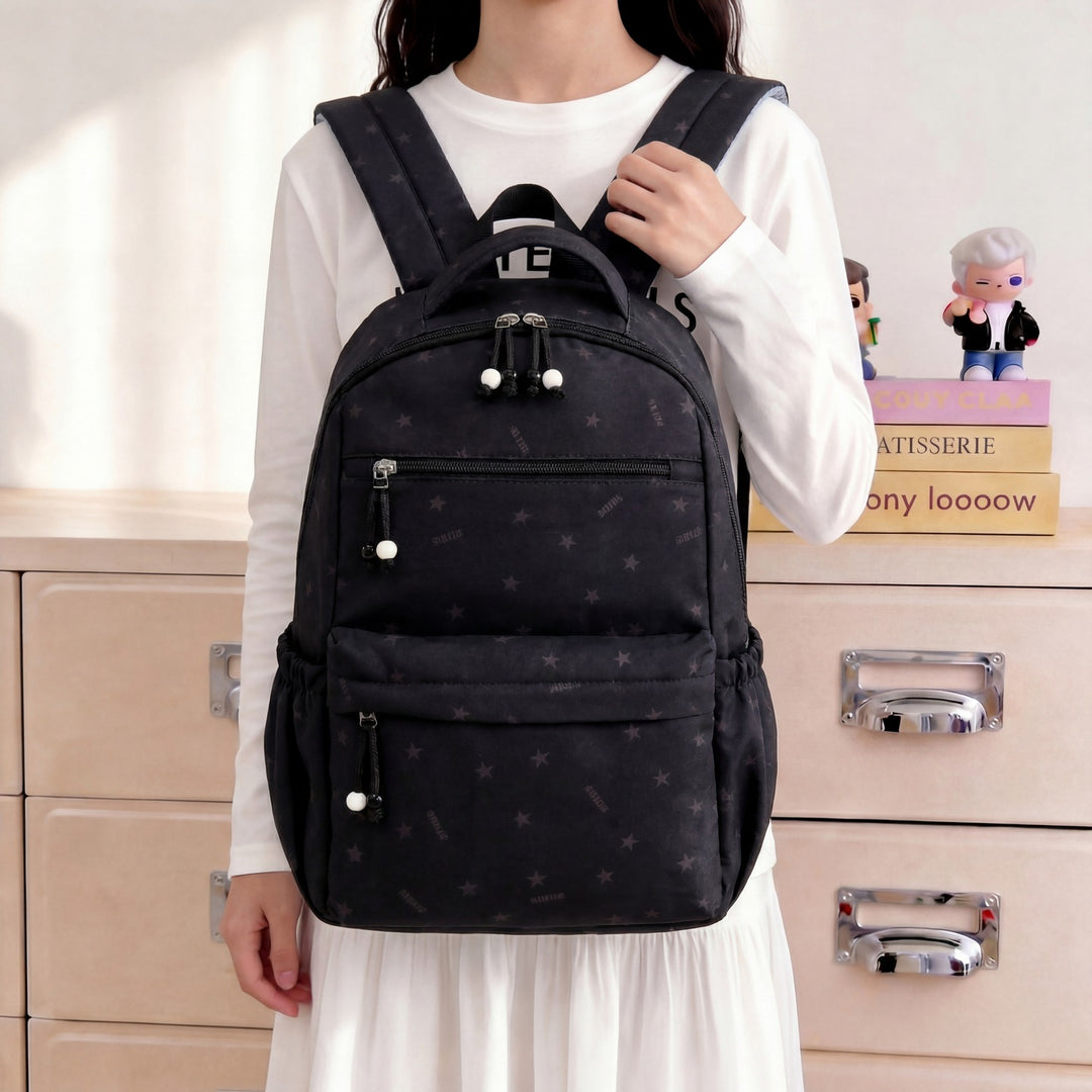 Stylish Star-Patterned Everyday Backpack Kalsten