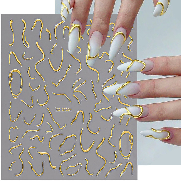 Floral Decorative Nail Art Stickers
