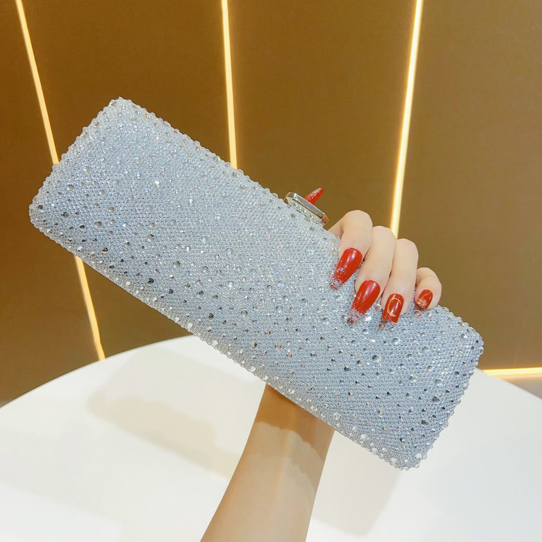 Rhinestone-Embellished Clutch