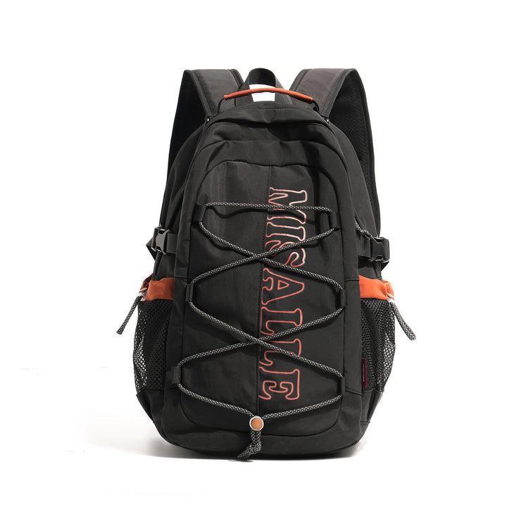 Unisex spacious leisure and travel backpack with padded laptop compartment and elastic front bungee Kalsten
