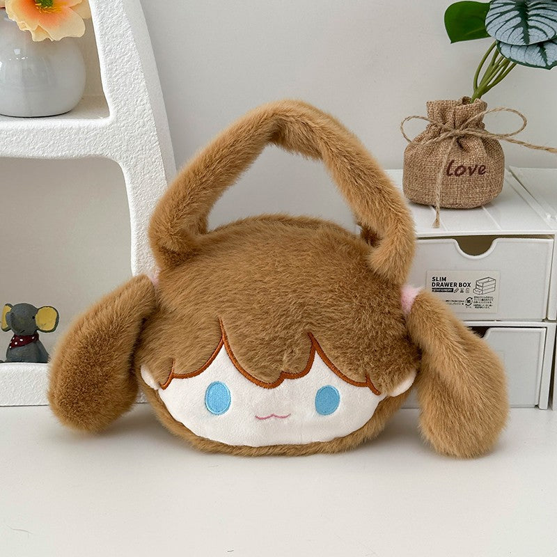 Playful plush handbag with ears and character design Kalsten