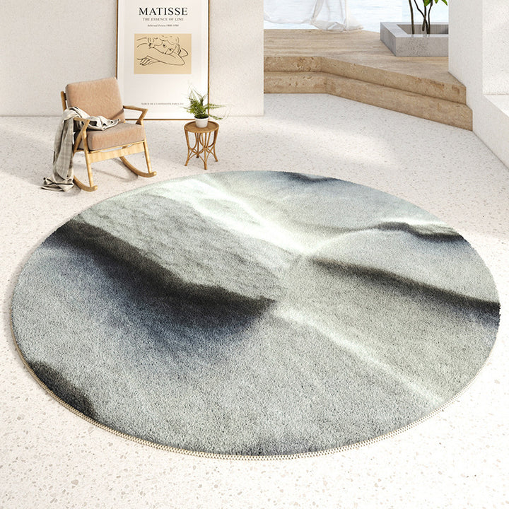 Plush Round Area Rug