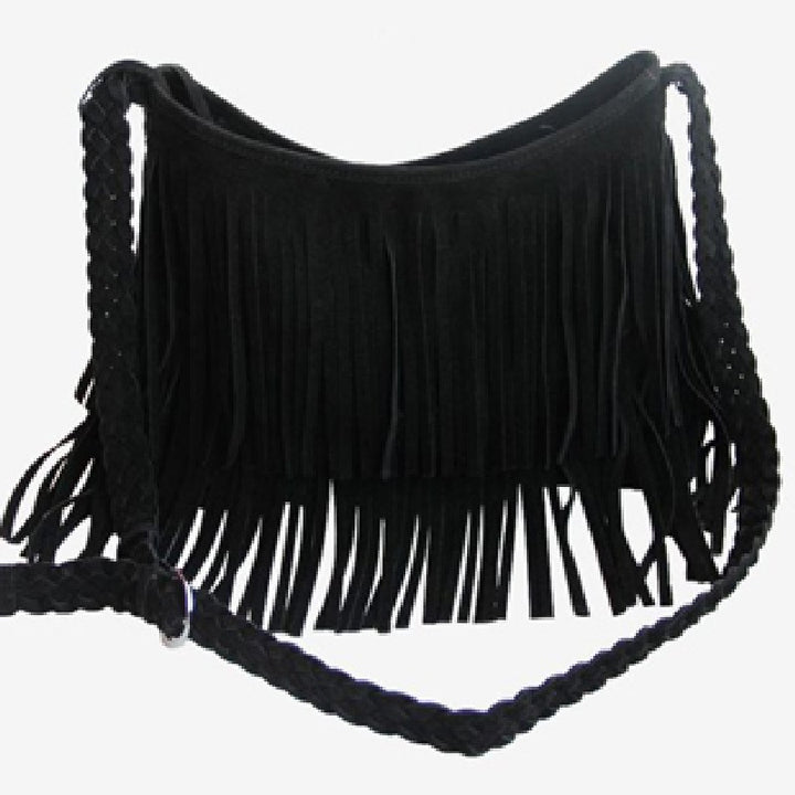Stylish Fringe Suede Crossbody Bag Kalsten