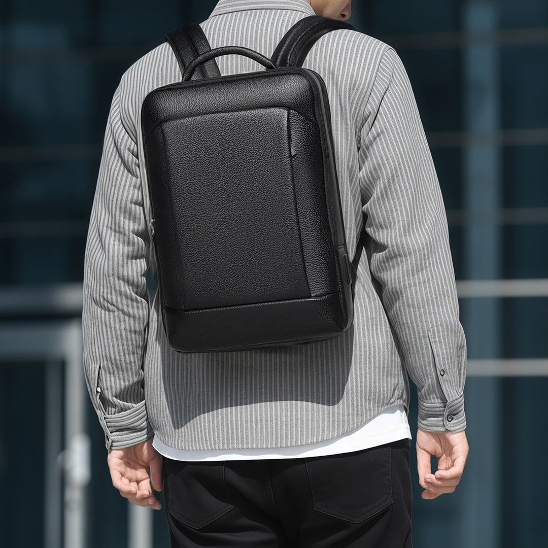 Elegant Leather Laptop Backpack