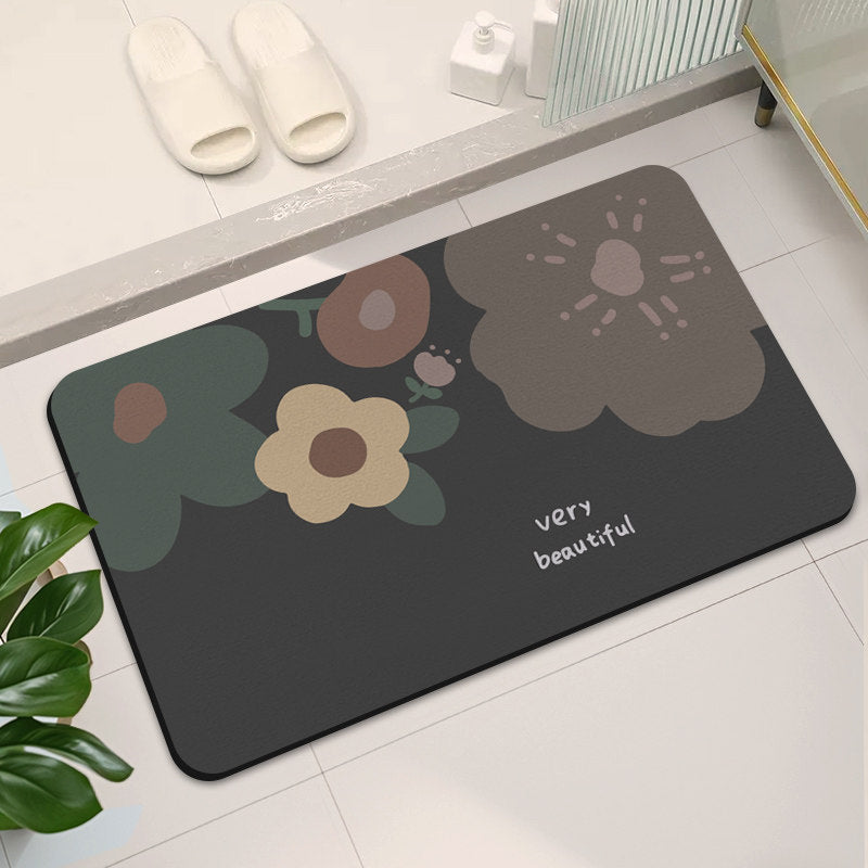 Stylish Abstract Design Bath Mat